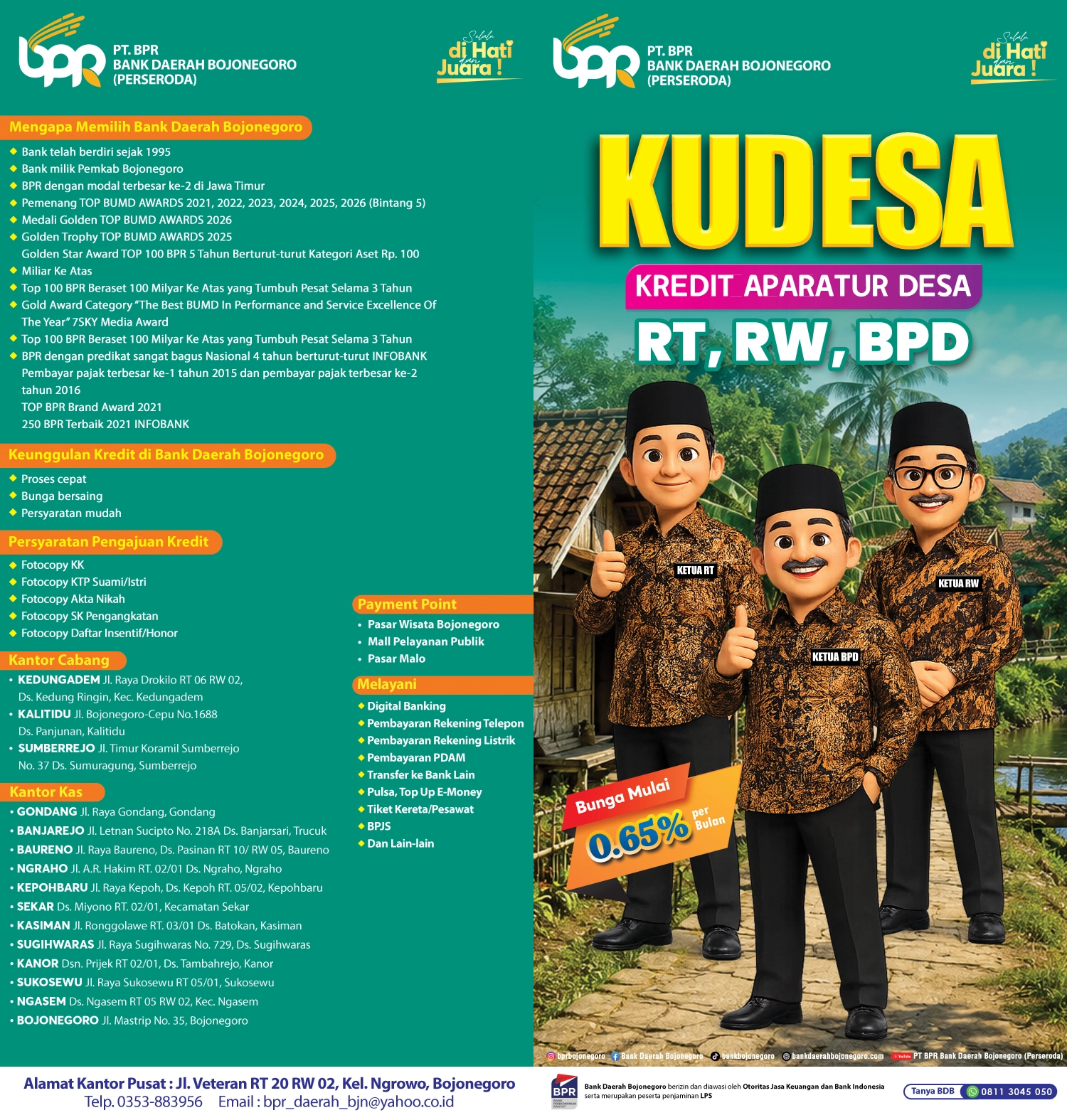 KREDIT APARATUR DESA (RT, RW & BPD)